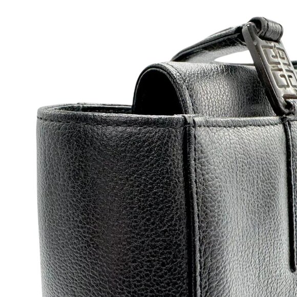 Auth GIVENCHY Handbag Black Leather/Plastic - - Picture 7 of 12